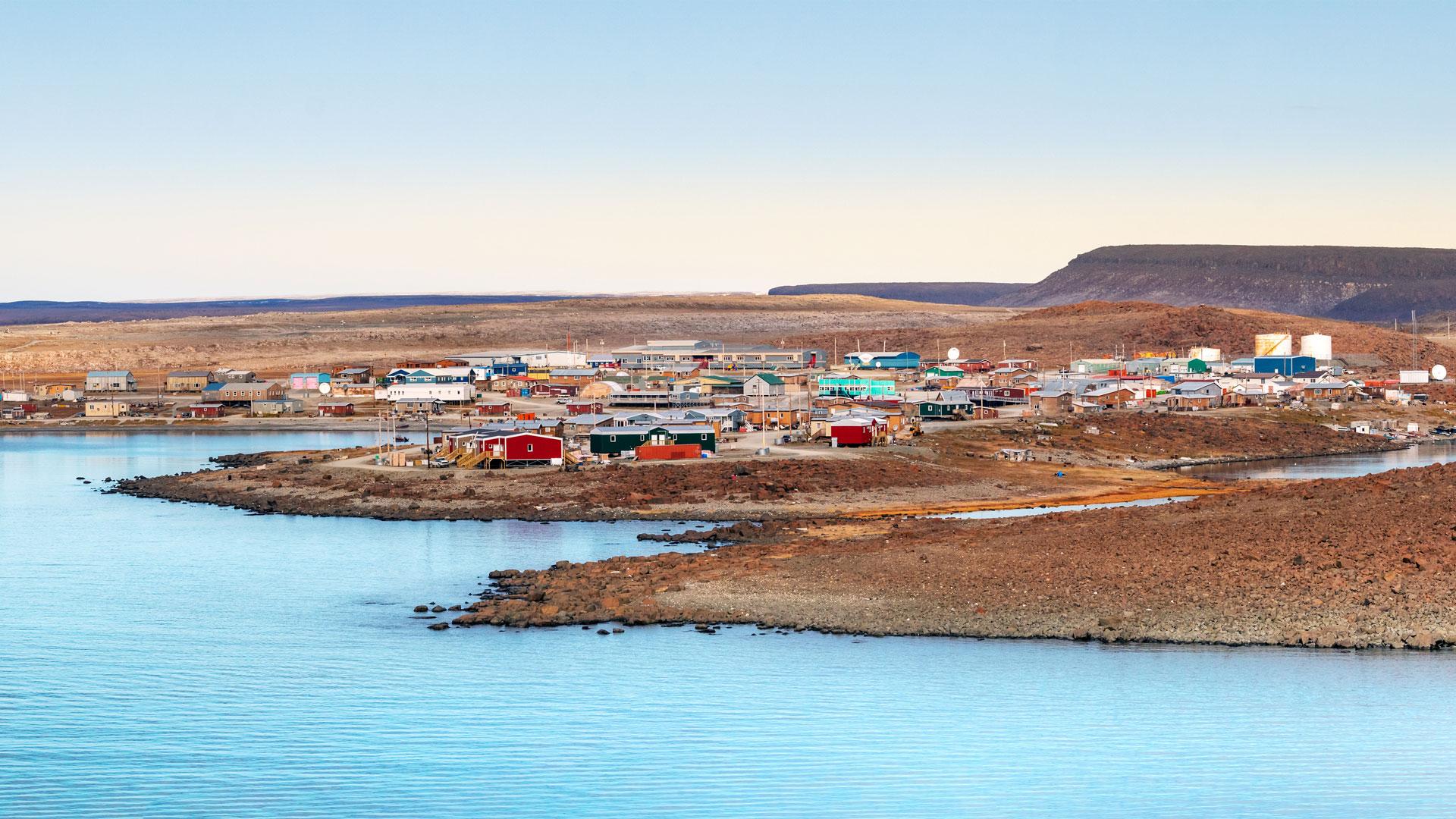 Coastline of Ulukhaktok in Northwest Territories