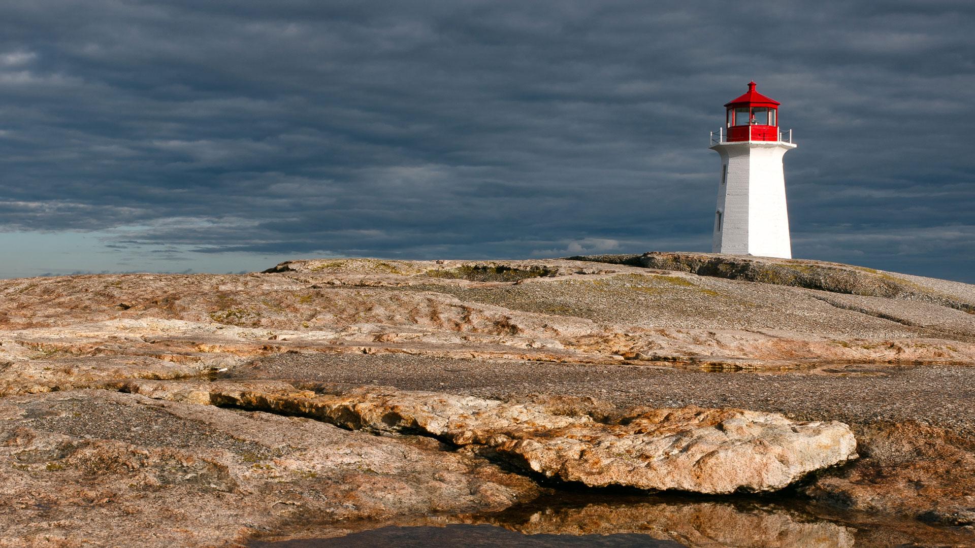 Peggy's Cove Lighthouse in Nova Scotia