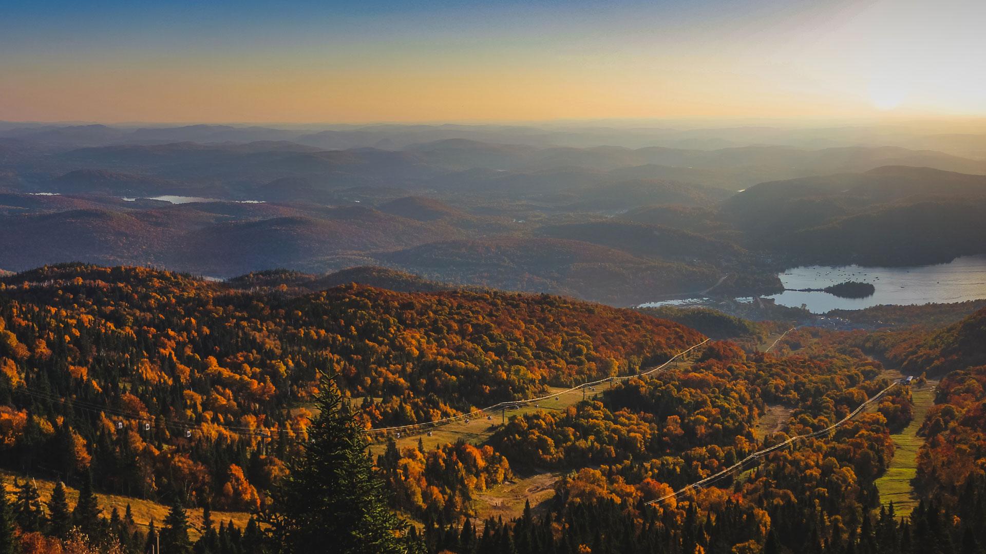 Summit view from Mount Tremblant, Quebec